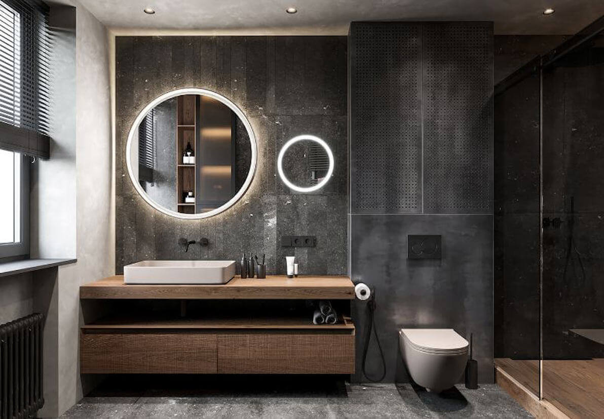 Ứng dụng nội thất châu Âu cao cấp trong thiết kế phòng WC