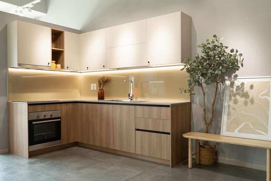 Nội thất phòng bếp bằng gỗ công nghiệp