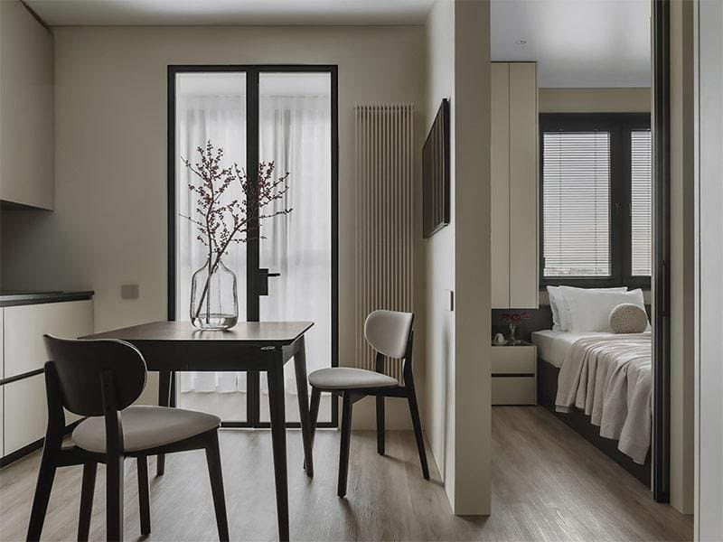Thiết kế nội thất chung cư 77m2 hiện đại với khu vực ăn uống nhỏ gọn và tinh tế