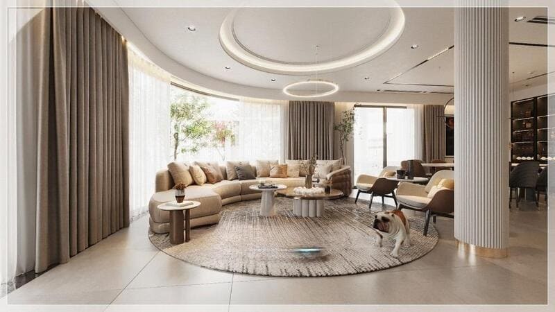 Nét sang trọng, đẳng cấp trong Thiết kế nội thất chung cư 90m2 phong cách Luxury