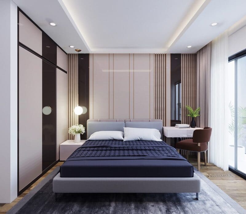 Mẫu thiết kế phòng ngủ cho người lớn tuổi theo phong cách tối giản