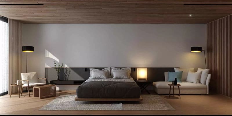 Mẫu phòng ngủ tối giản mang đến sự thoải mái và tiện nghi cho người già